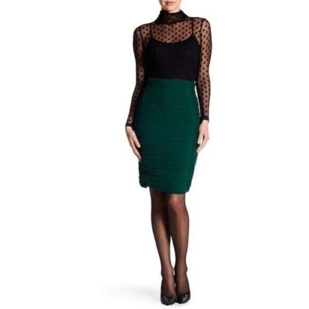 MAAC London Pleated Pencil Skirt